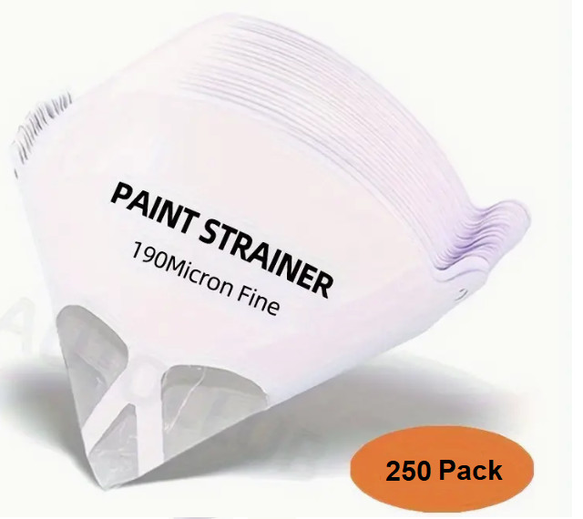 Paint Strainers, Paint Filter Strainer Paper Cone - 190 Mic, Pack (250/500/1000)