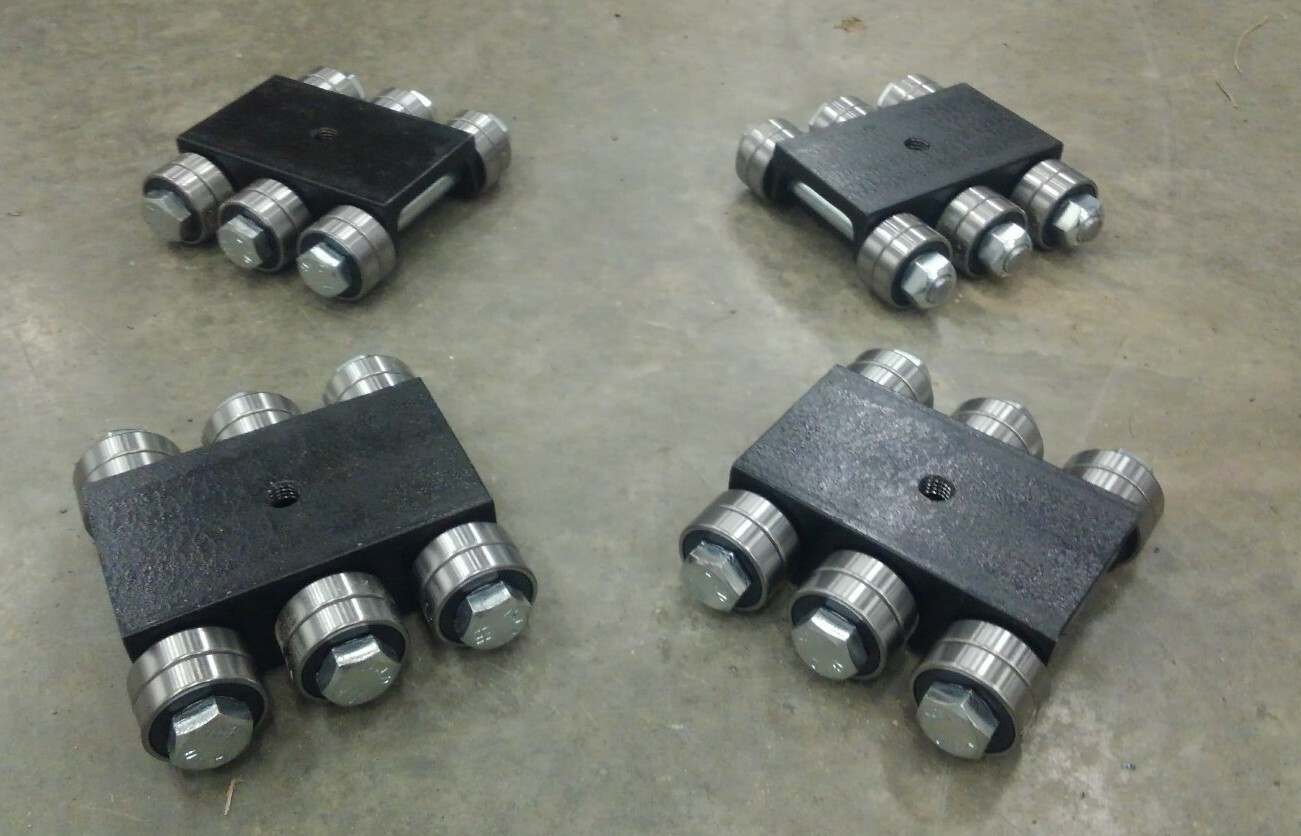 MADE IN USA  30,000lb rigger set, Machine skate set, Dolly set, Mover