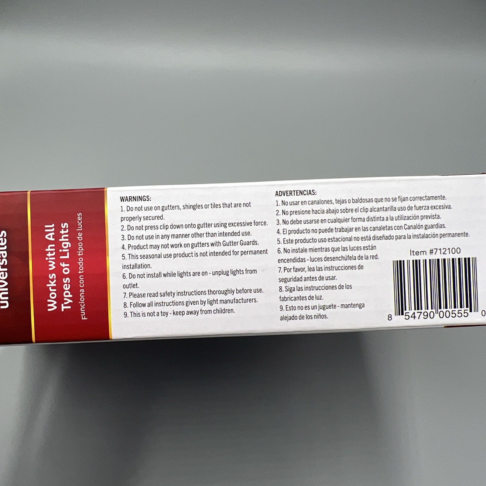 100 Universal Light Clips! Simple Living Solutions For Gutters, Shingles & Tile