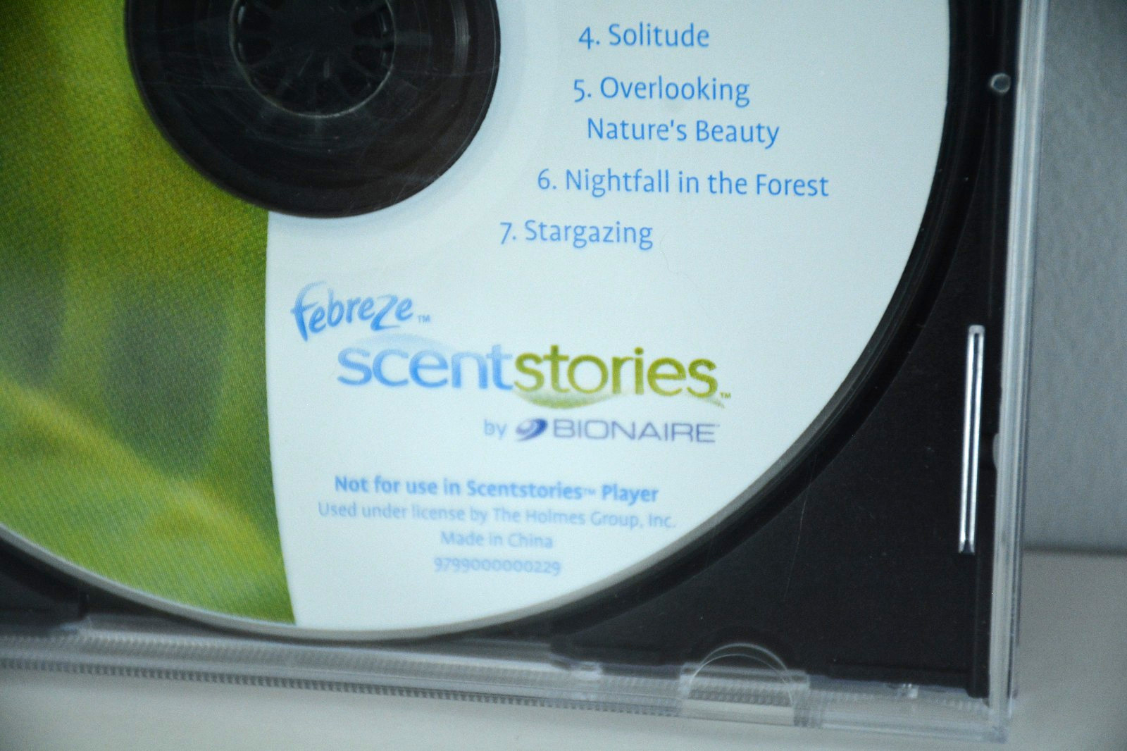 Febreze Scentstories Relaxing Sounds of Nature Music CD P&G Procter & Gamble NEW