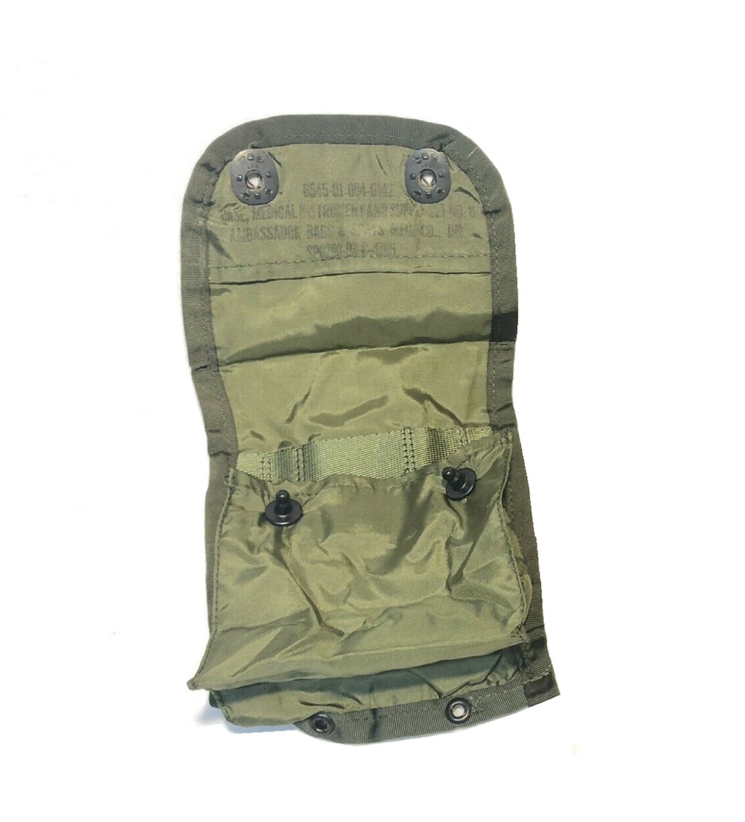 US MILITARY INDIVIDUAL FIRST AID KIT POUCH ONLY IFAK SNAP FLAP & ALICE CLIPS NEW