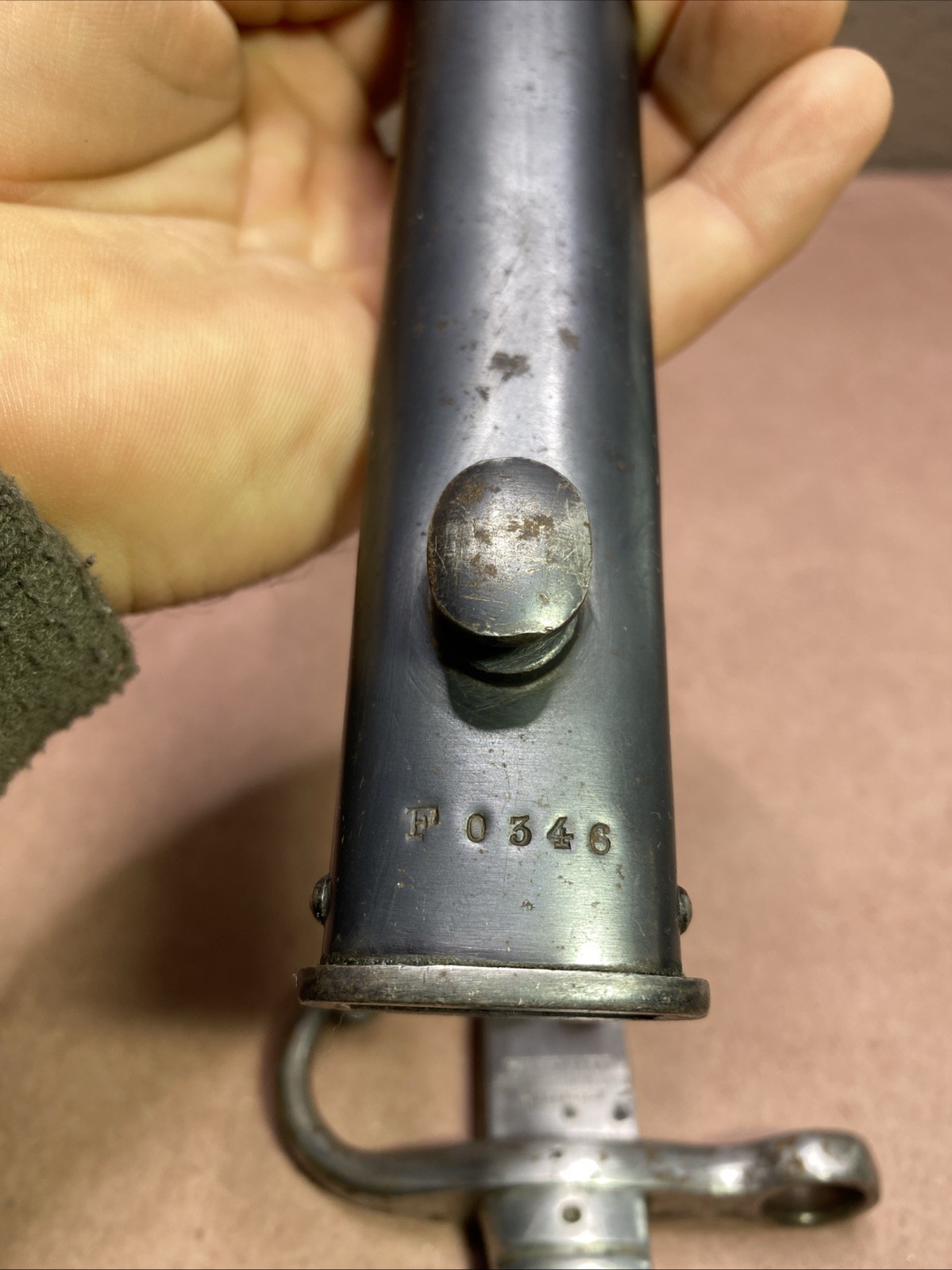 Weyersberg KirschBaum & Co Solingen Modelo Argentino 1891 Bayonet w/Scabbard