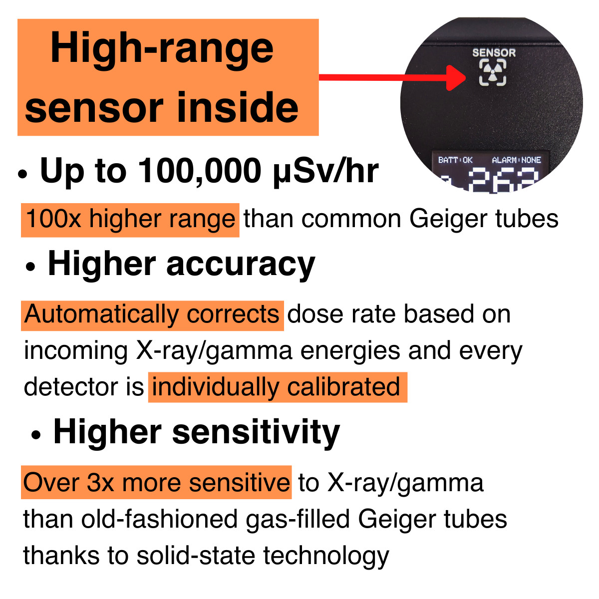 Better Geiger S2 - High Range Geiger Counter - Scintillator Dosimeter