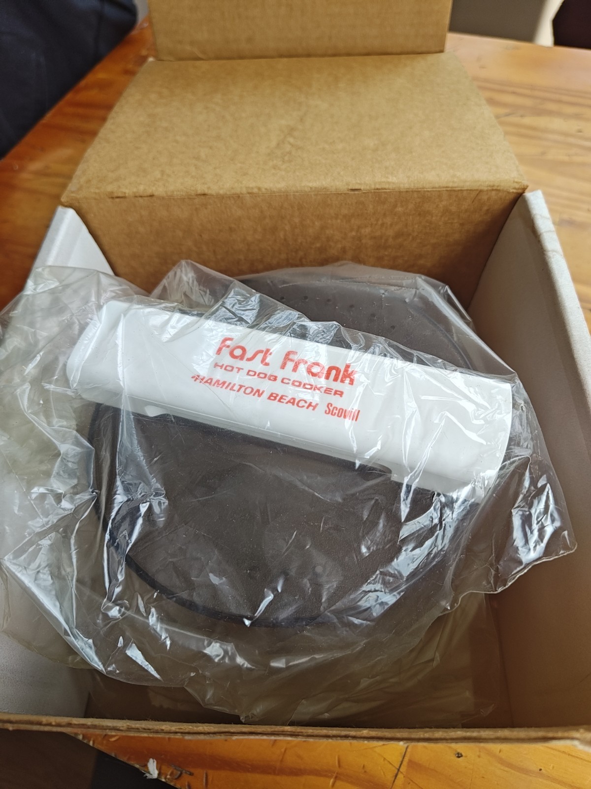 Vintage Hamilton Beach Fast Frank Electric Hot Dog Cooker Model 489 New Open Box