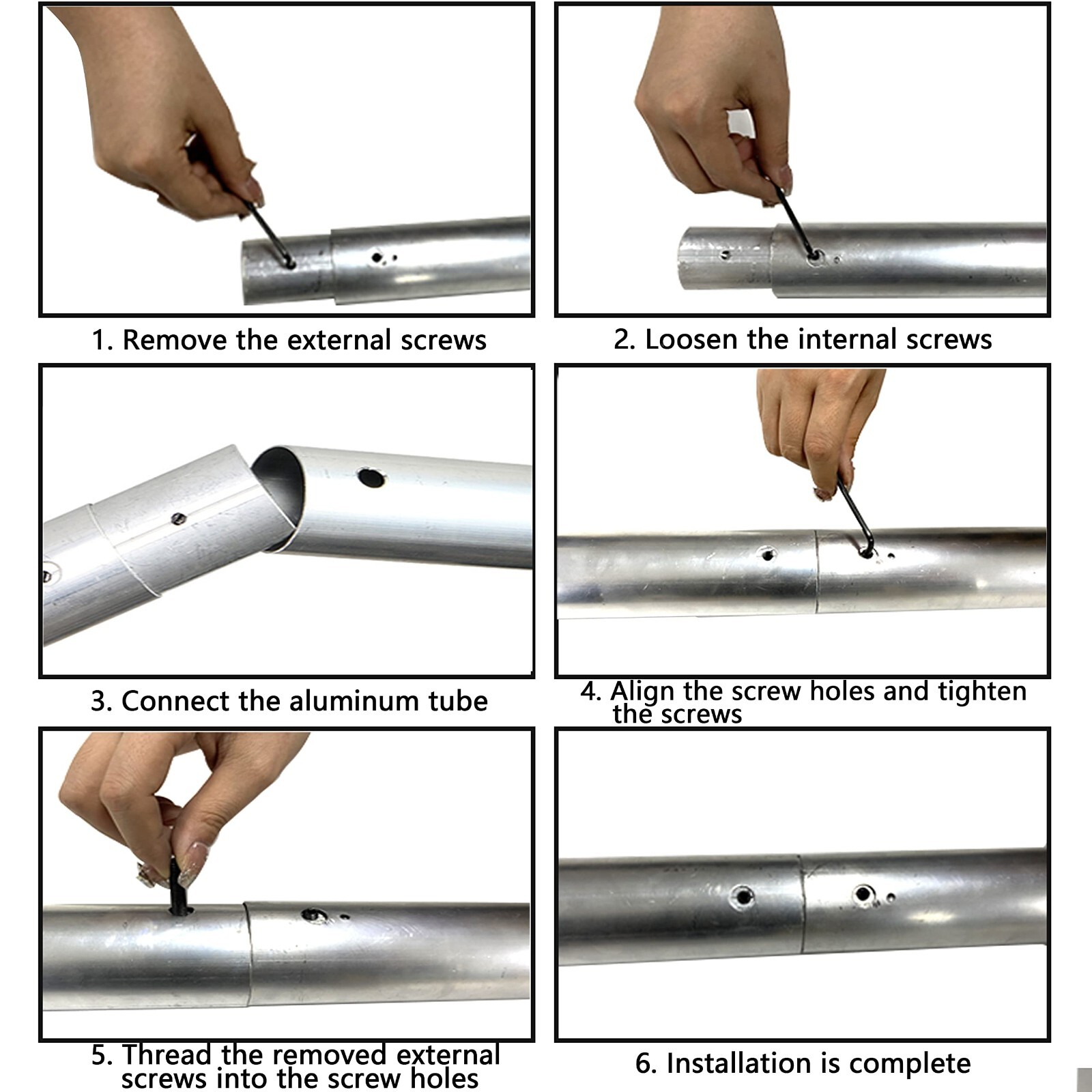 118"/3m Stainless Metal Tube Crossbar for Studio Backdrop Wall Mount System