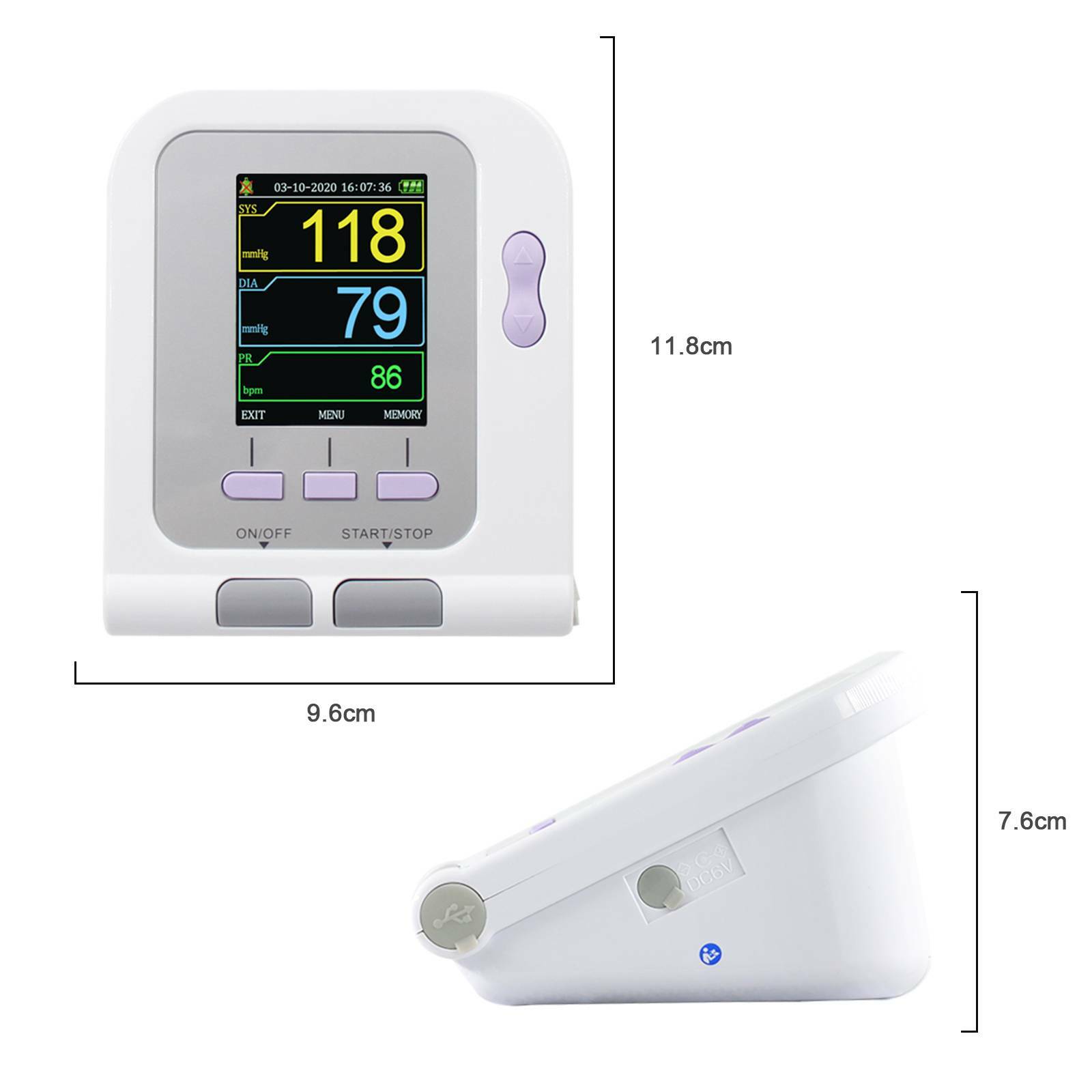 Full Digital Veterinary Blood Pressure Monitor, NIBP Vet Cuff, CONTEC08A-VET USA