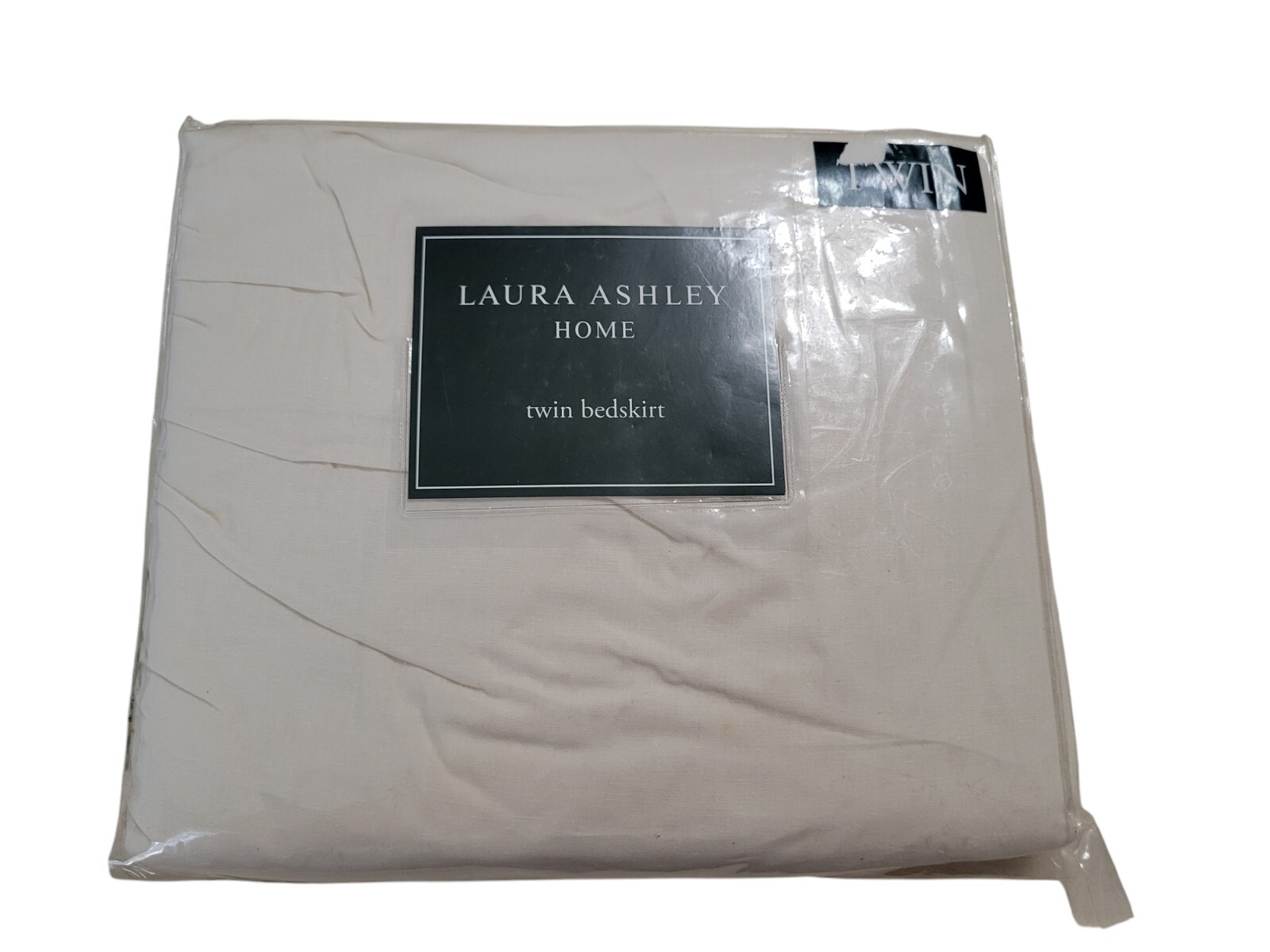 Laura Ashley Home Solid Ivory Ruffled Twin Size Bedskirt New Sealed