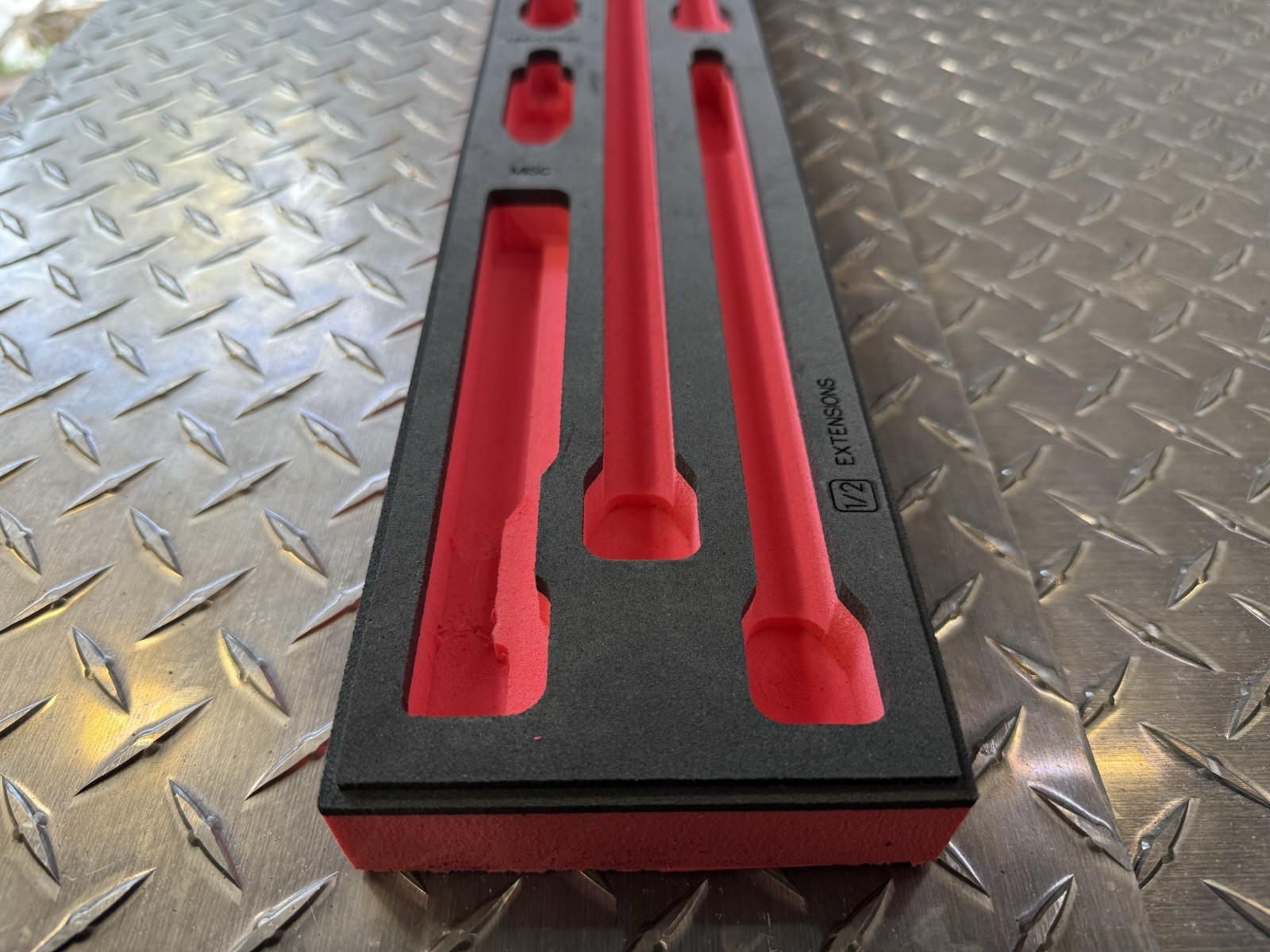 Foam Organizer for Snap-On 1/2 Extensions (9 Piece) Tool Holder