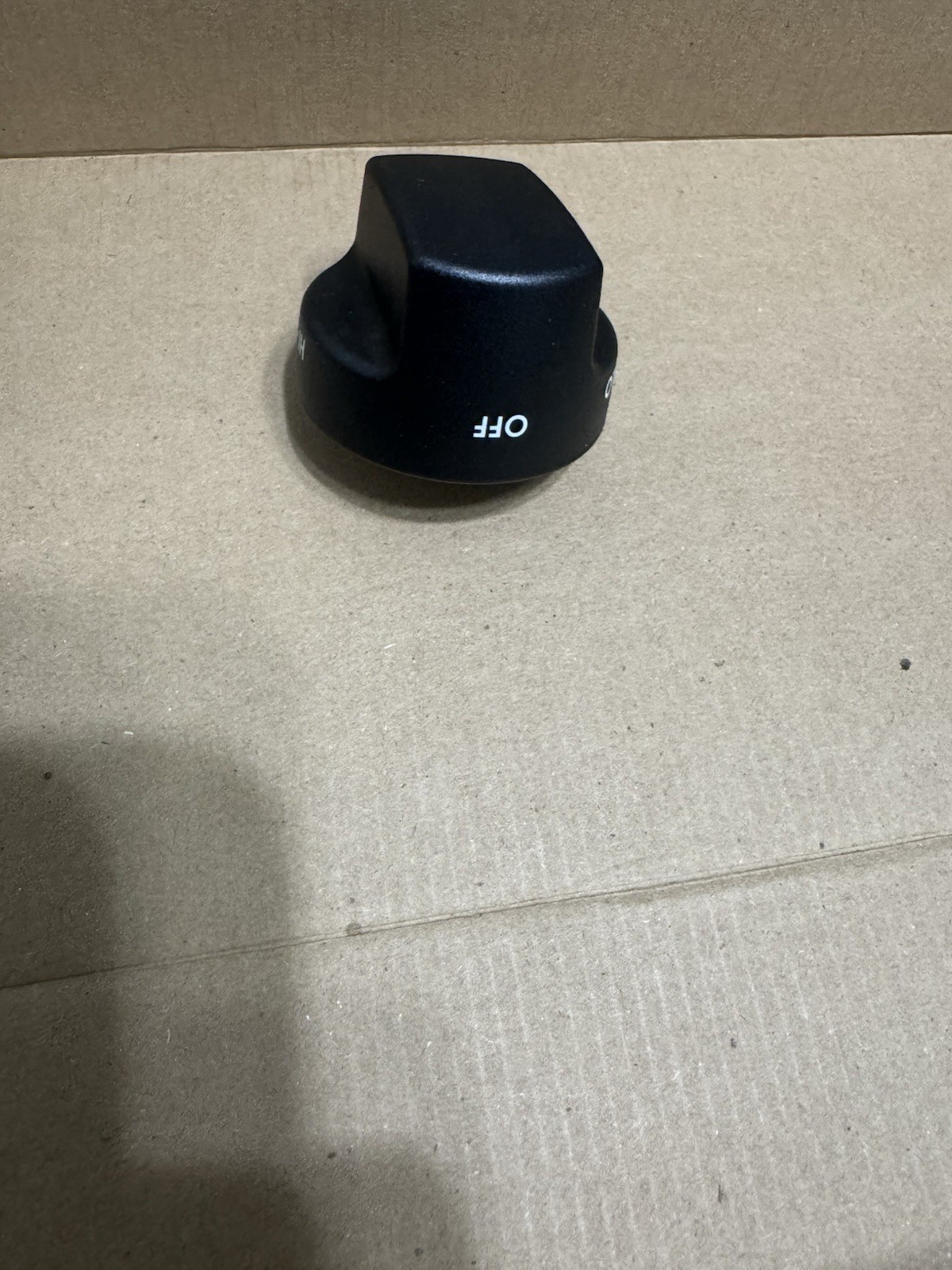 Black Control Knobs Set for Commercial Cooking Equipment, Various Markings