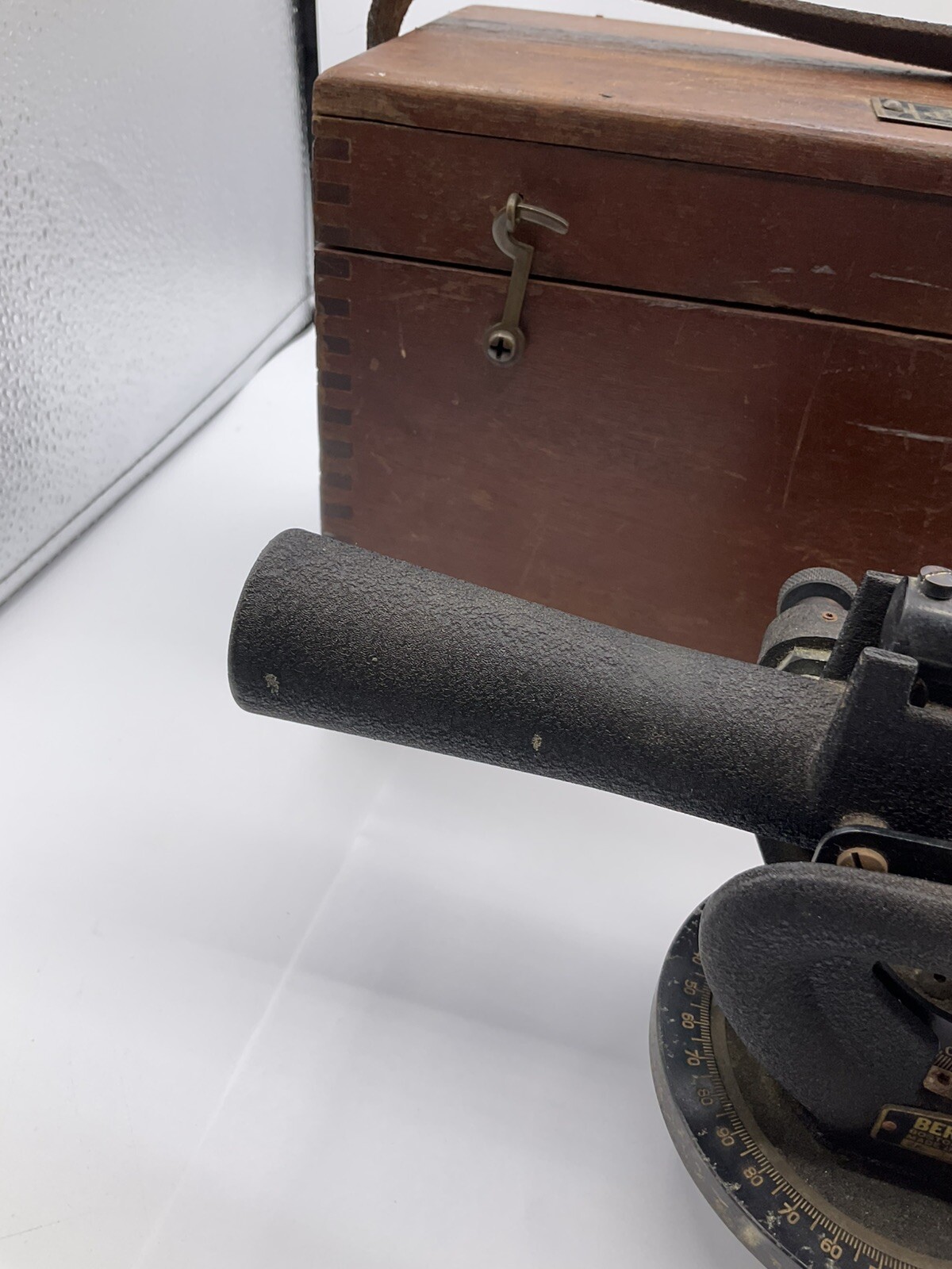 Vintage Berger Engineering Instruments Surveying Transit & Wood Box