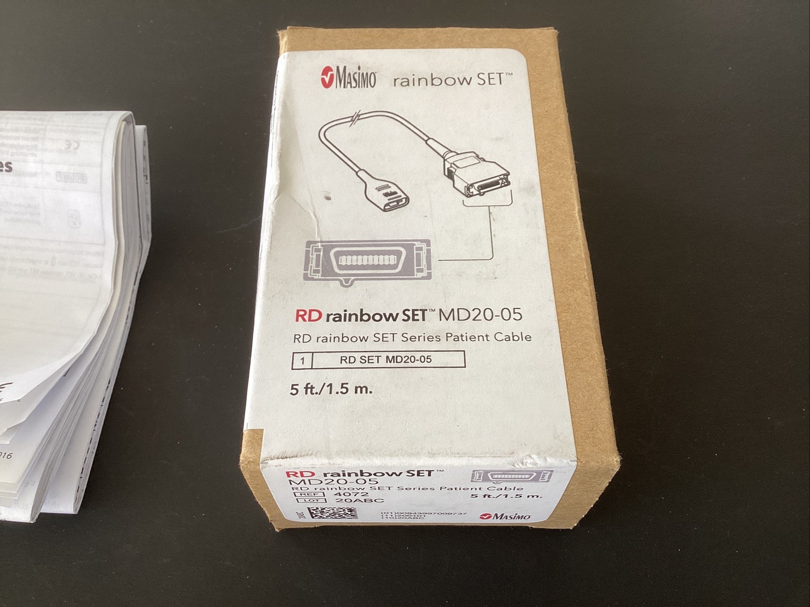 NEW Masimo 4072 RD Rainbow Set MD20-05 Rainbow patient cable Set 5ft Free Ship