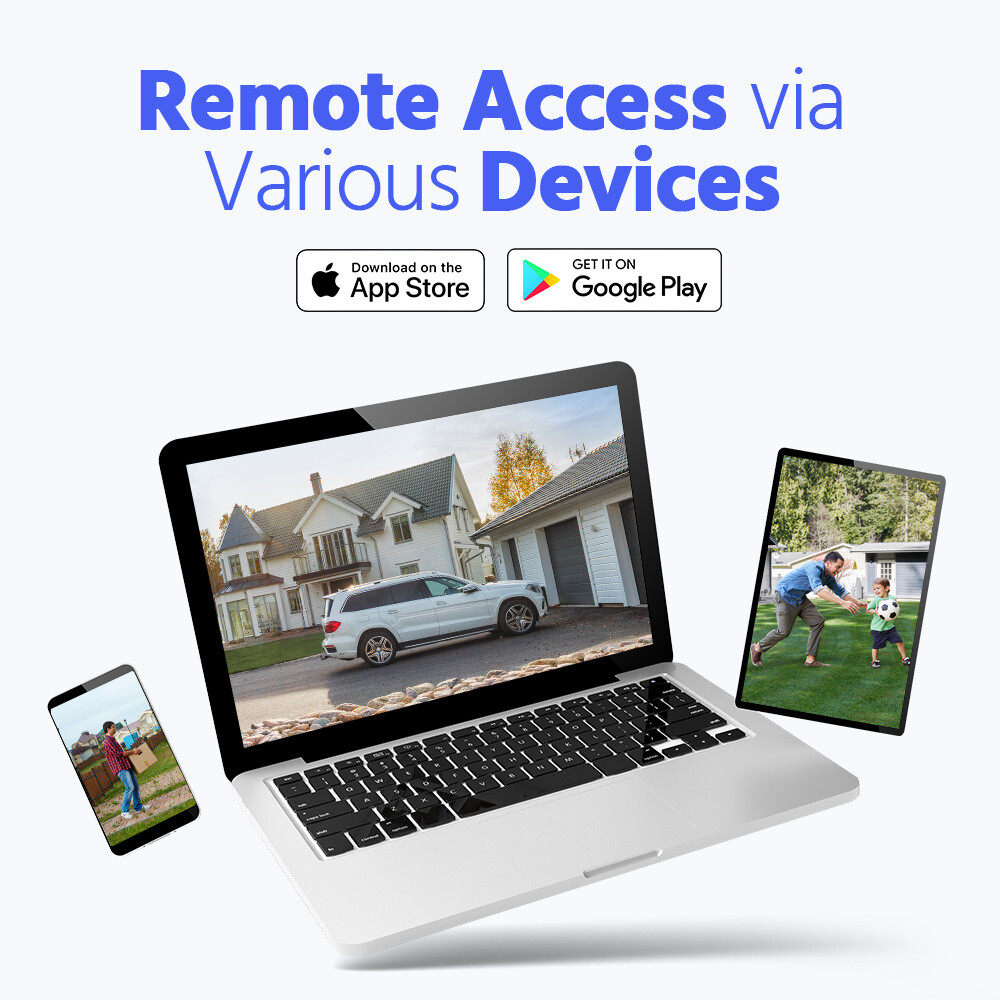 ANNKE H.265+ 5MP Audio POE Security IP Camera System 6MP 8CH NVR Outdoor Color