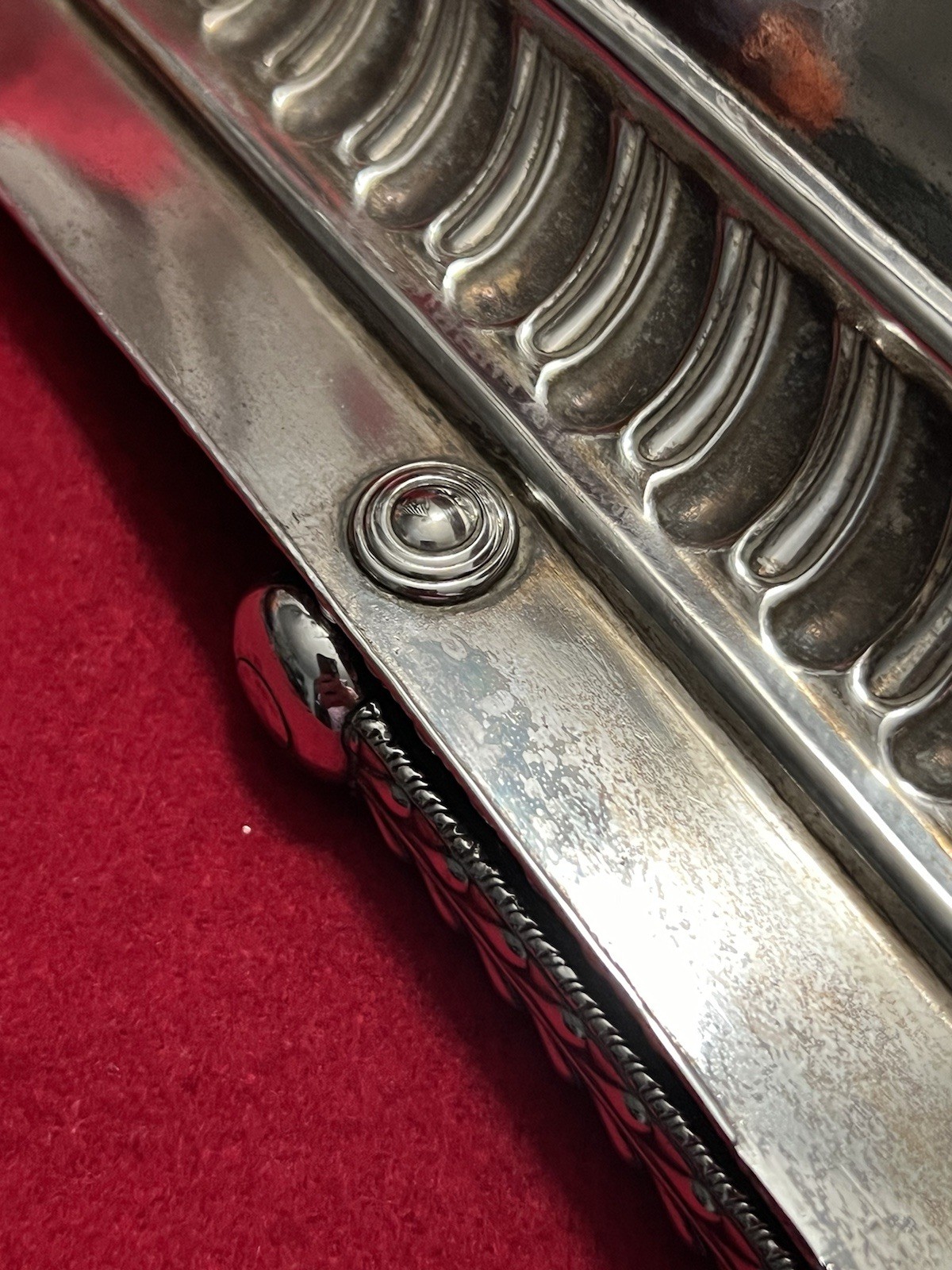 Large George III Old Sheffield Plated Handled Cake Basket W/Shell Border C.1810s