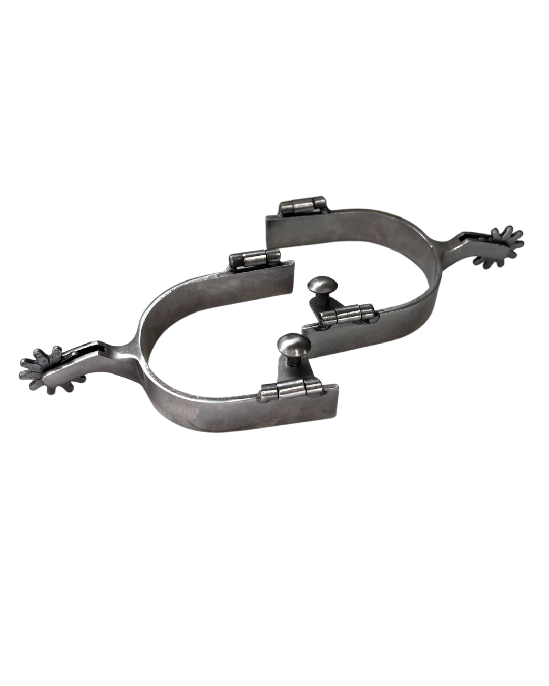 AJ Tack Men's Brushed Stainless Steel Spur