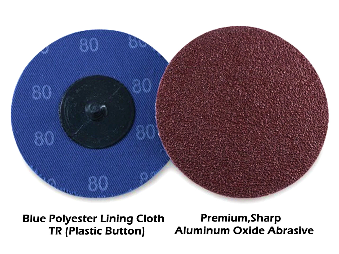 25 Pack 3 inch Roll Lock Disc 80 Grit Die Grinder Sanding Disc for Surface Strip