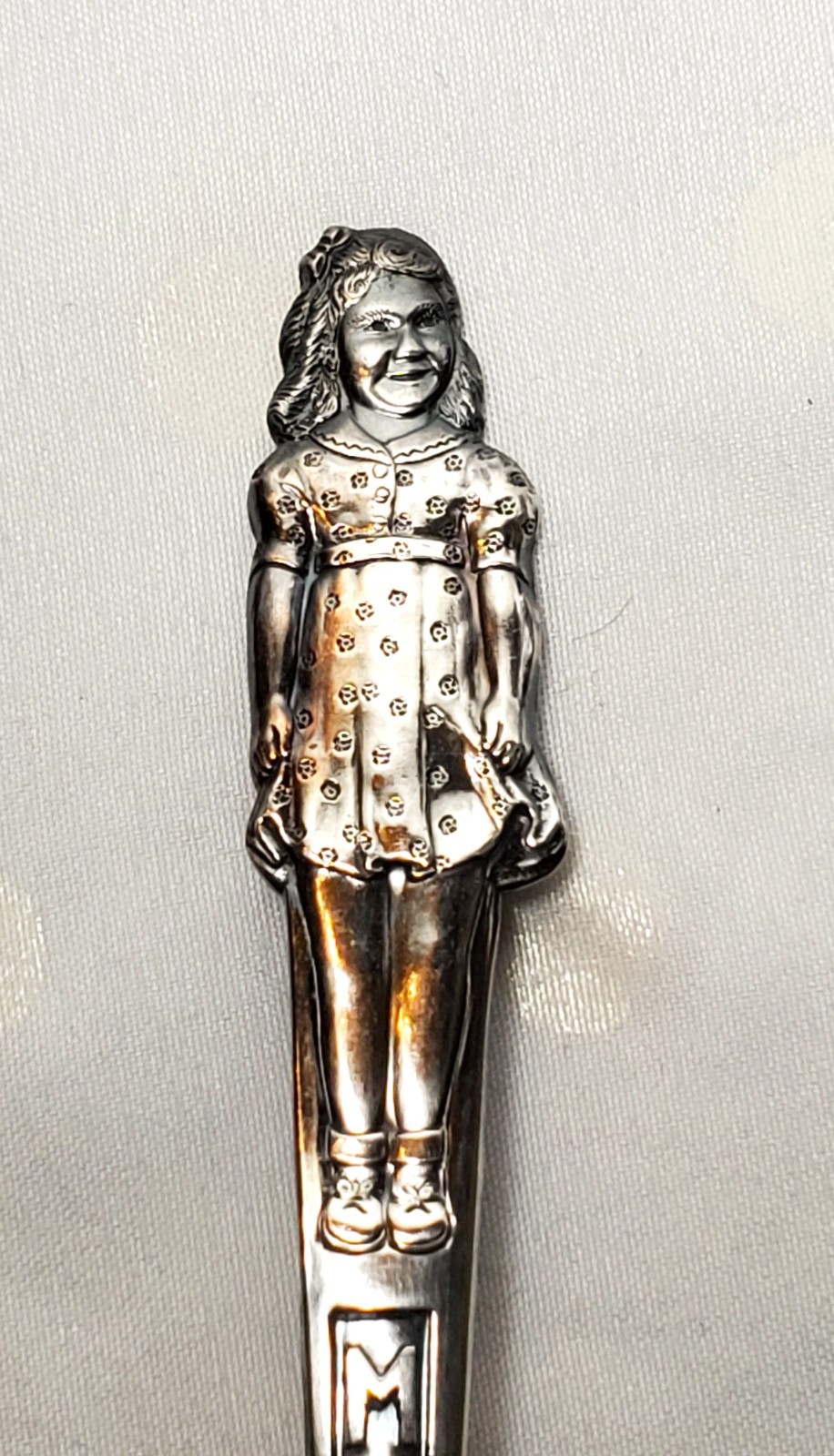 Carlton Silver Plate DIONNE Quints Quintuplets Sisters Girls Spoon 5 Set 1940’s