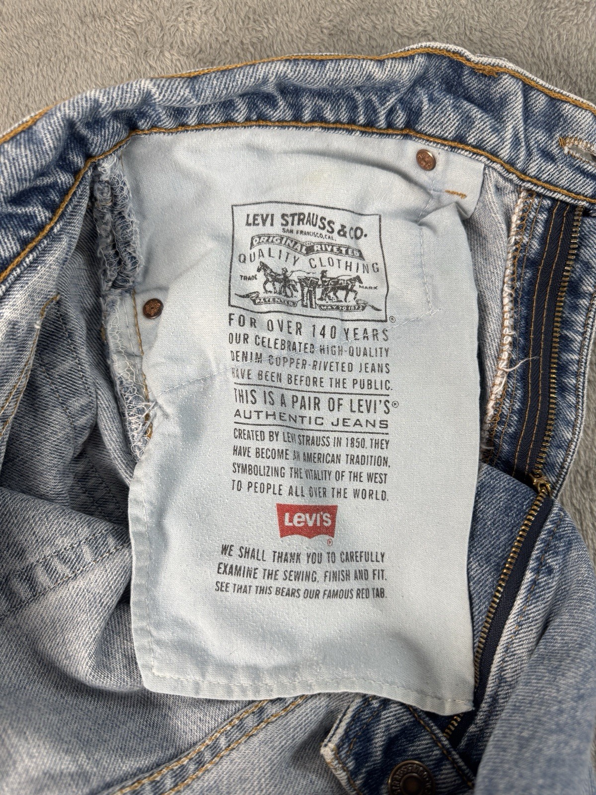 Vintage 1991 Levis 565 Jeans Wide Leg Loose Fit 33x30 Made in USA FREE SHIPPING