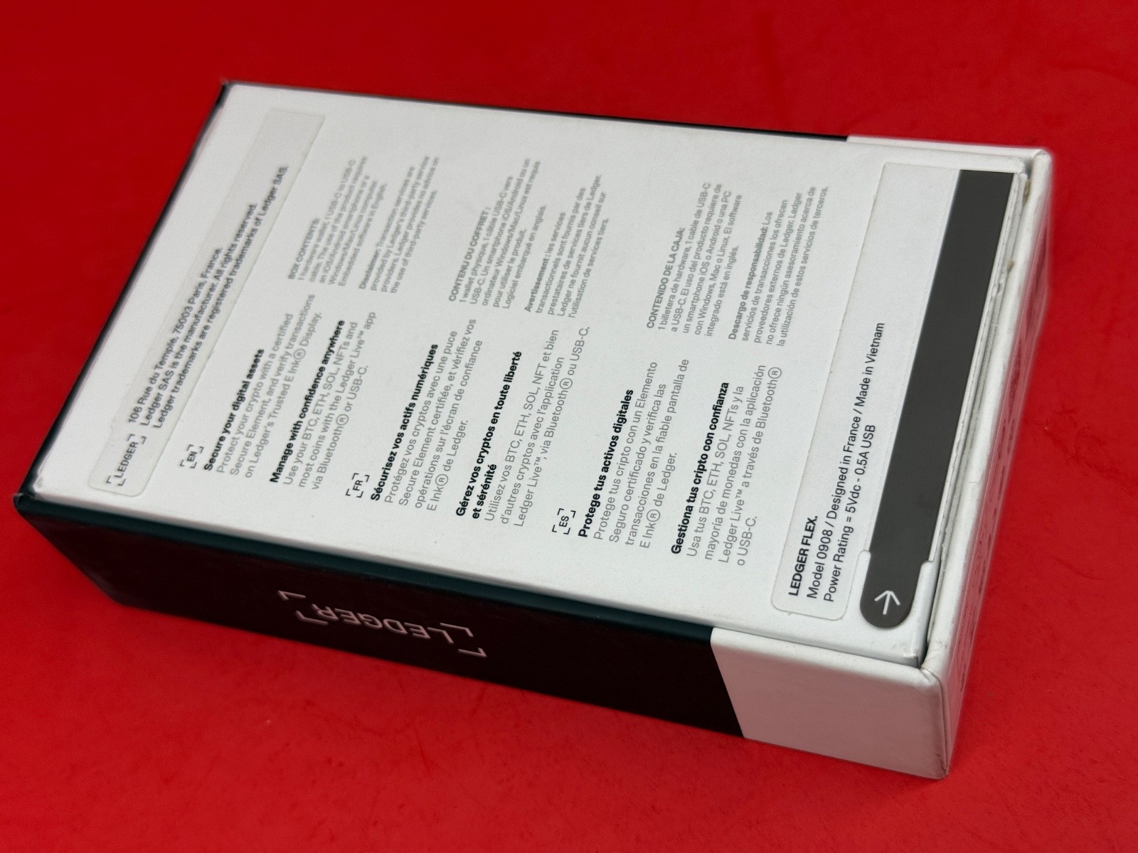 Ledger Flex Crypto Hardware Wallet E Ink Touch Screen - Bluetooth - Graphite