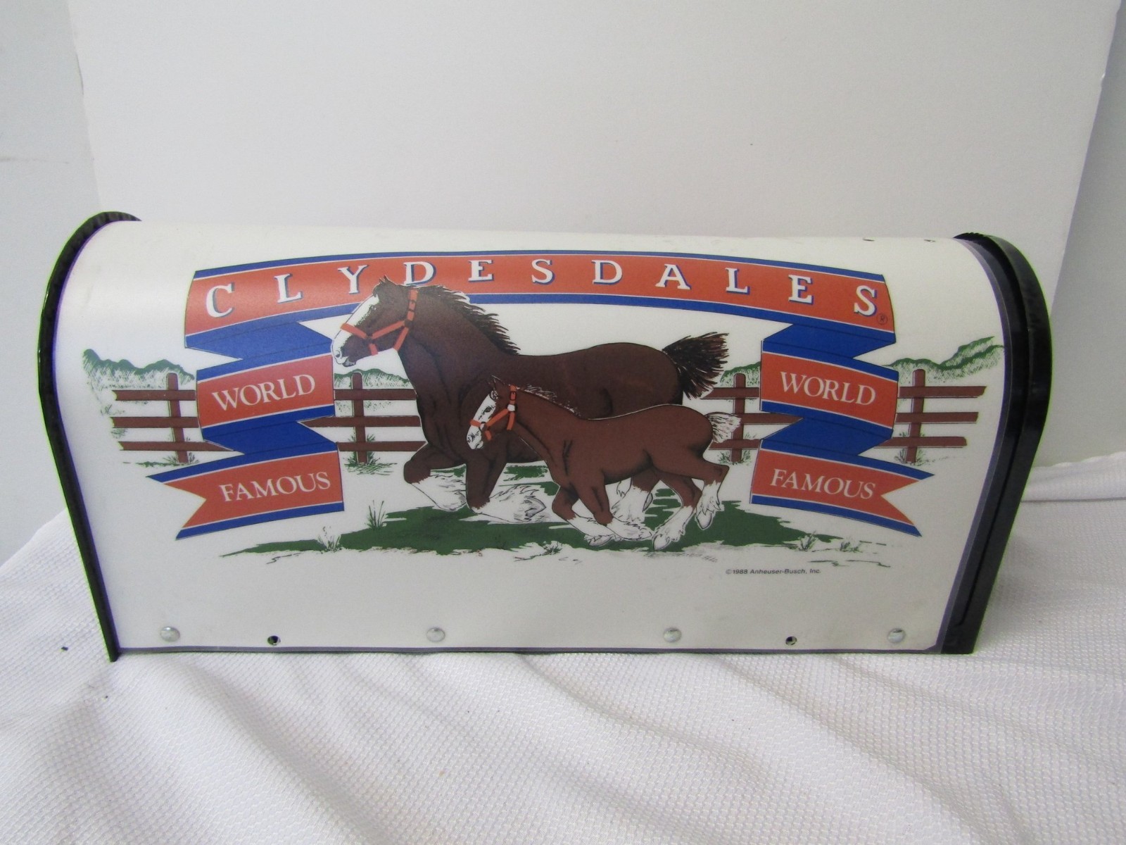 very rare 1988 ANHEUSER BUSCH CLYDESDALES mailbox new no box free shipping