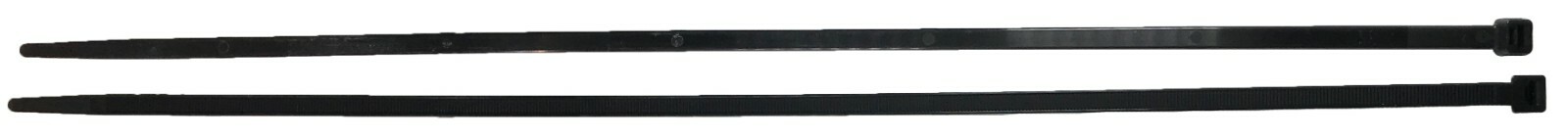 (50) Black 24" Inch Nylon Heavy Duty Cable Wire Wrap Zip Ties 175 LBS USA MADE