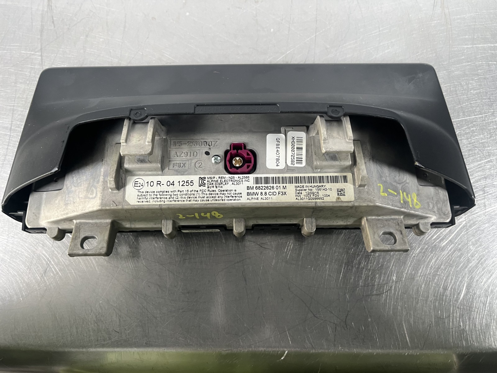 16–20 BMW 8.8” CID Display Screen OEM | F30 F32 F33 F36 F80 F82 6822626 01 OEM