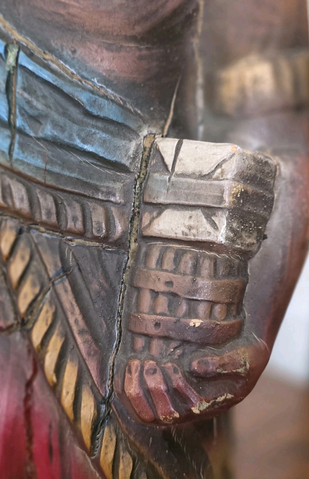 Vtg. 24" Alfco NY Cigar Store Indian Advertising Display, 1950s