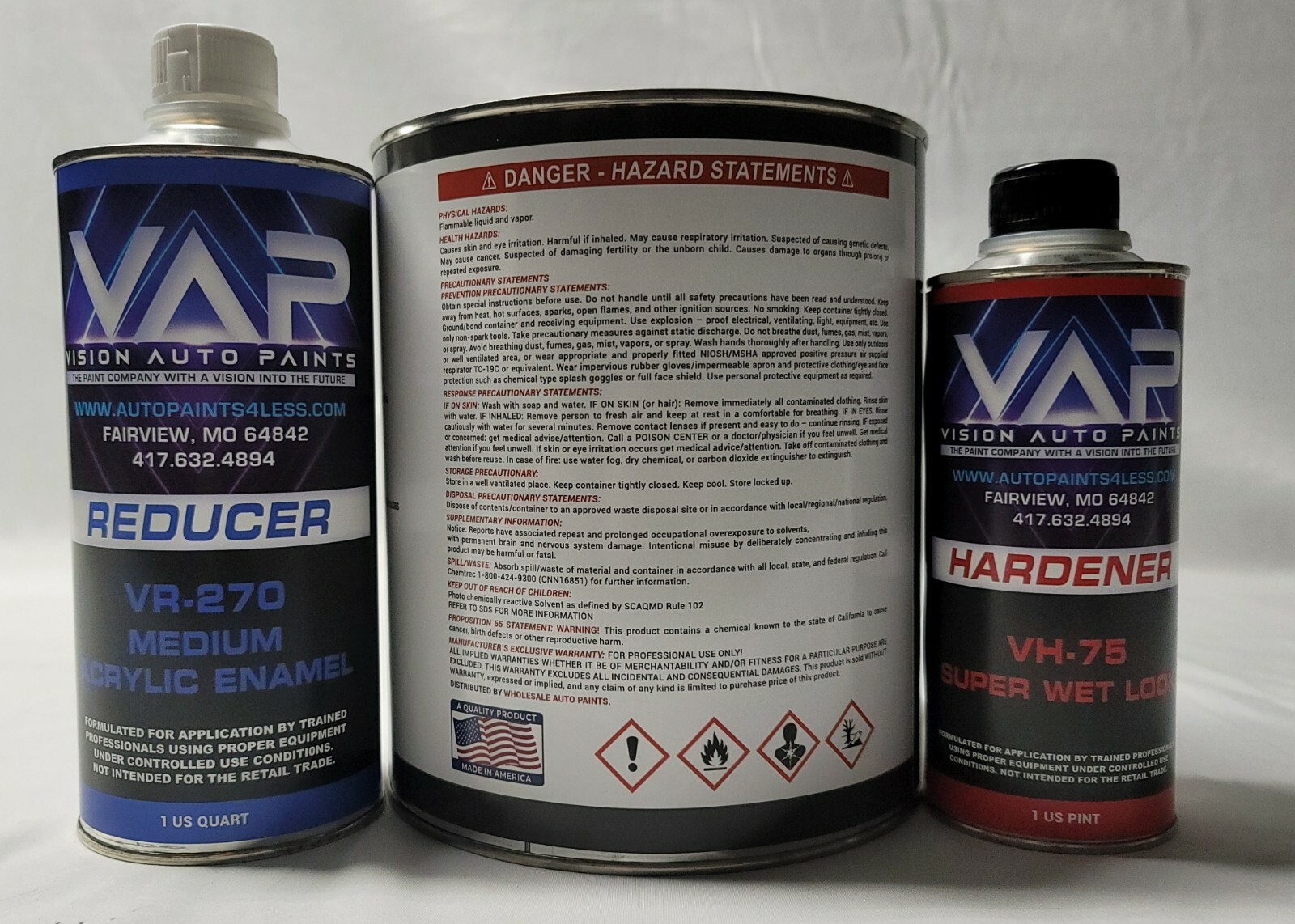 #367 Hot Rod Flat Satin Black Single Stage Acrylic Enamel Paint Gallon Kit