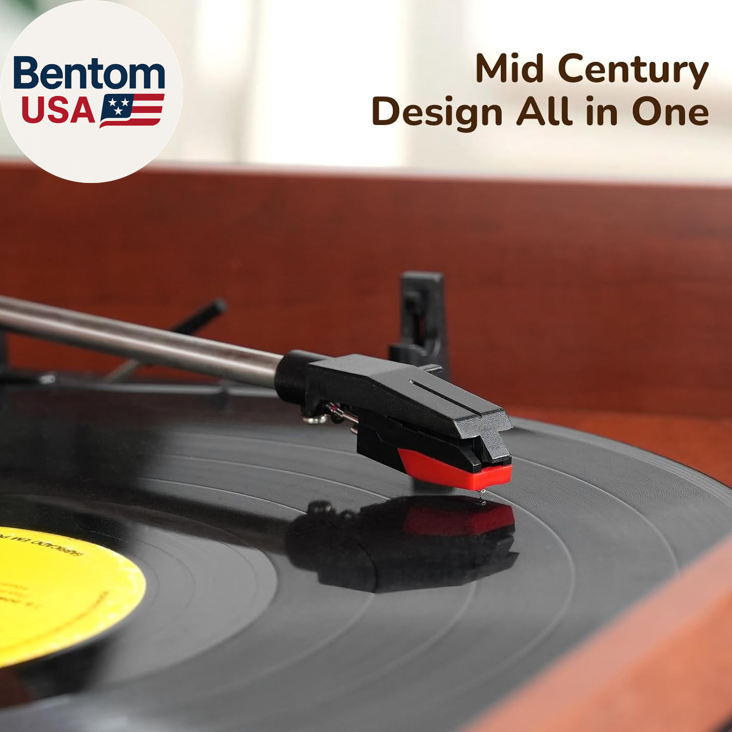 Bluetooth Record Player 10 in 1, 3-Speed Turntable for Vinyl with Speakers, LP t