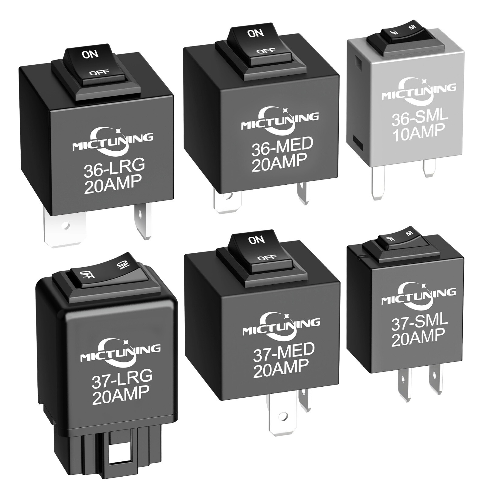 6-Pack 9038 Relay Bypass Switch Kit - Diagnostic Scanner & Test Tool 12V System