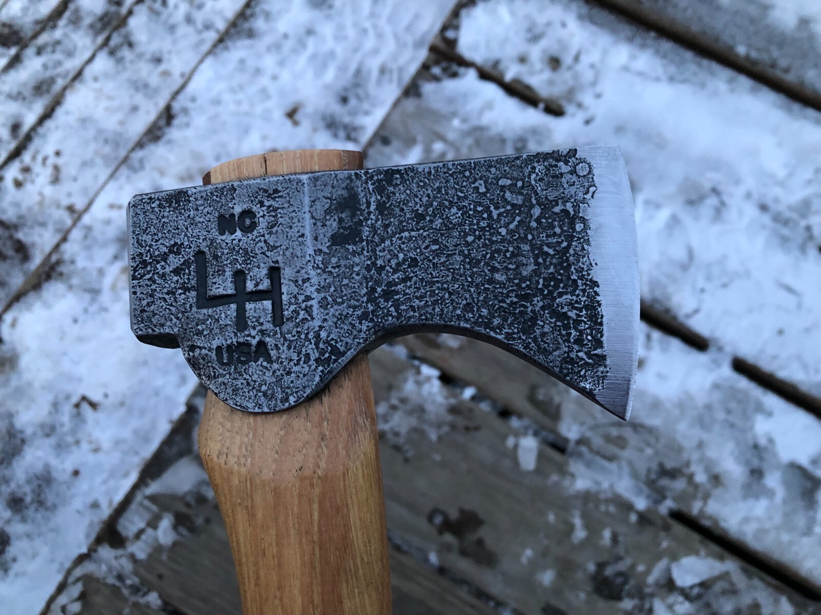 LIAM HOFFMAN BLACKSMITHING MINI CAMPER AXE 12 INCH OVAL BRAND NEW