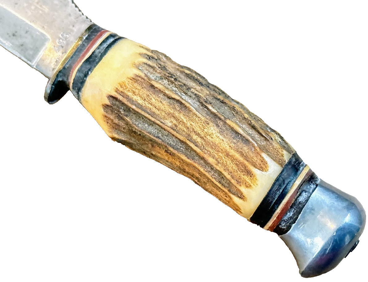 Vintage GERMAN BOWIE KNIFE EDGE BRAND #496 Solingen Germany Antique RARE KNIVES