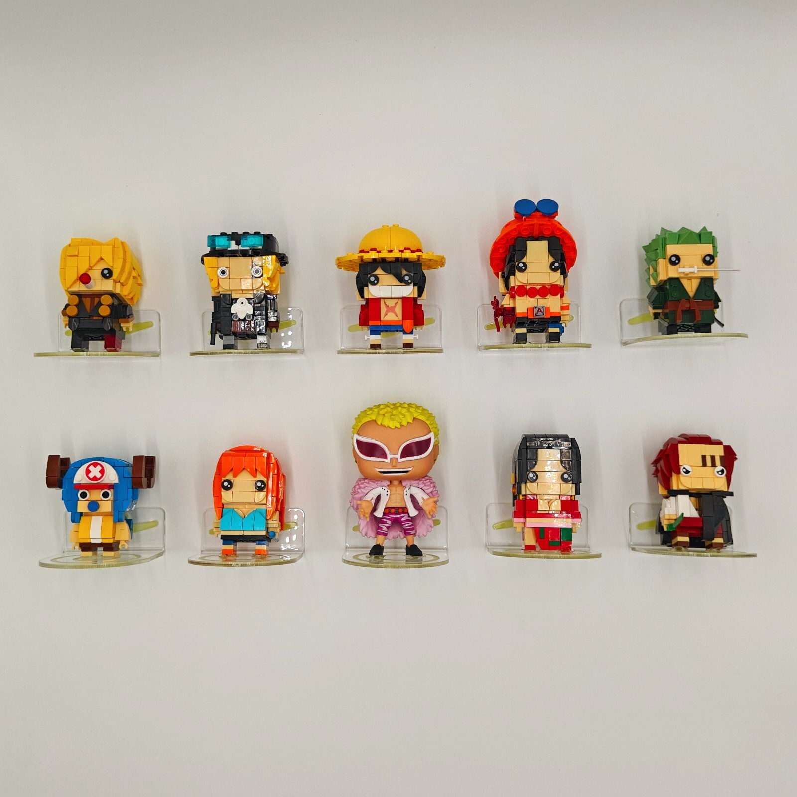 Clear Acrylic Stand Floating Funko Pop Display Shelf Wall Mount for Figure 10PCS