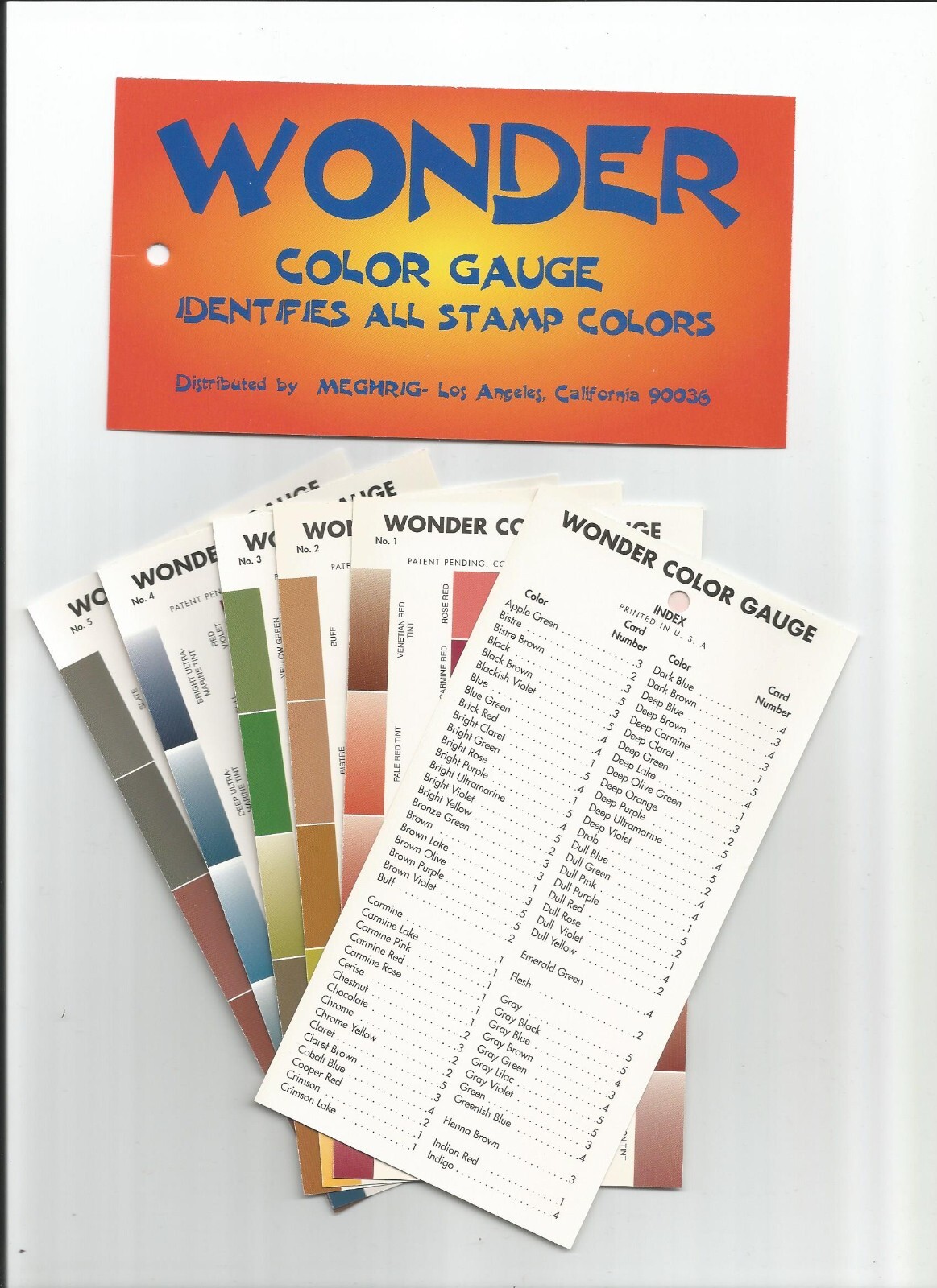 1 Wonder Color Gauge - Stamp Color Guide / Gauge  - Meghrig