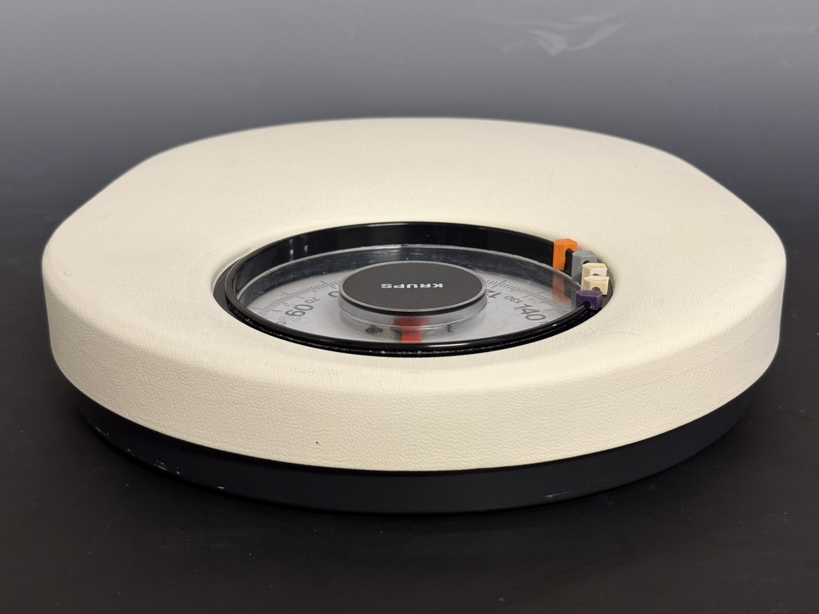 MCM Genuine Vintage Krups ‘Cyclops’ Or UFO Bathroom Scale, Cream, Works Great!