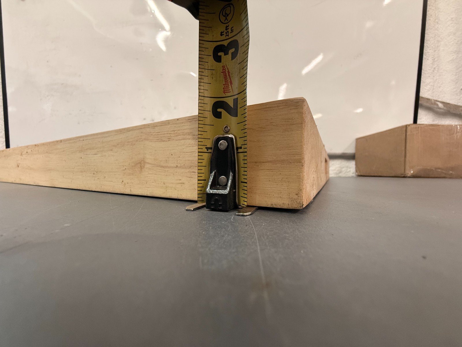 Winco Choice 18" x 24" x 1.75" Medium Tan Wooden Cutting Board /Prep # WCB-1824