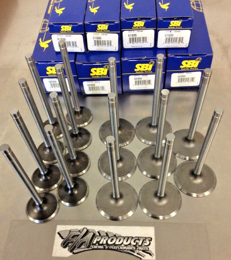 GM LS V8 2005 To 2009 4.8 5.3 6.0 Stock Valve Set SB International 02000 01935