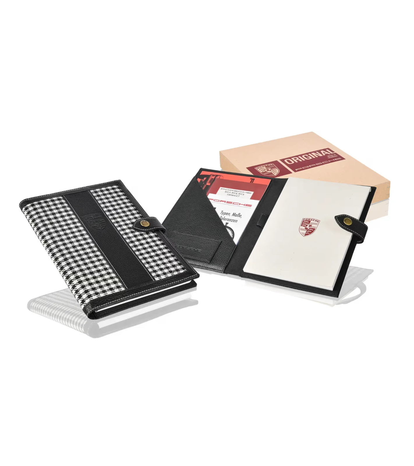 Genuine Porsche Document Wallet Pepita PCG48090100 NEW