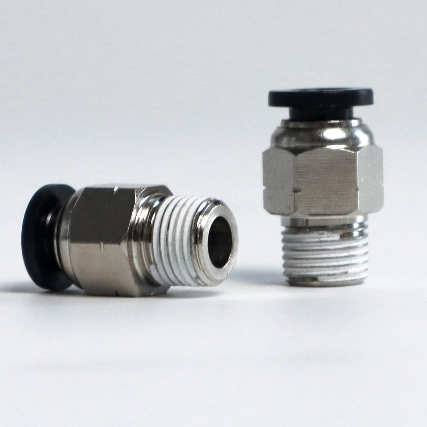 1/4" OD Tube X 1/4" NPT Pneumatic Fitting, Push to Connect Air Fitting (Qty 10)