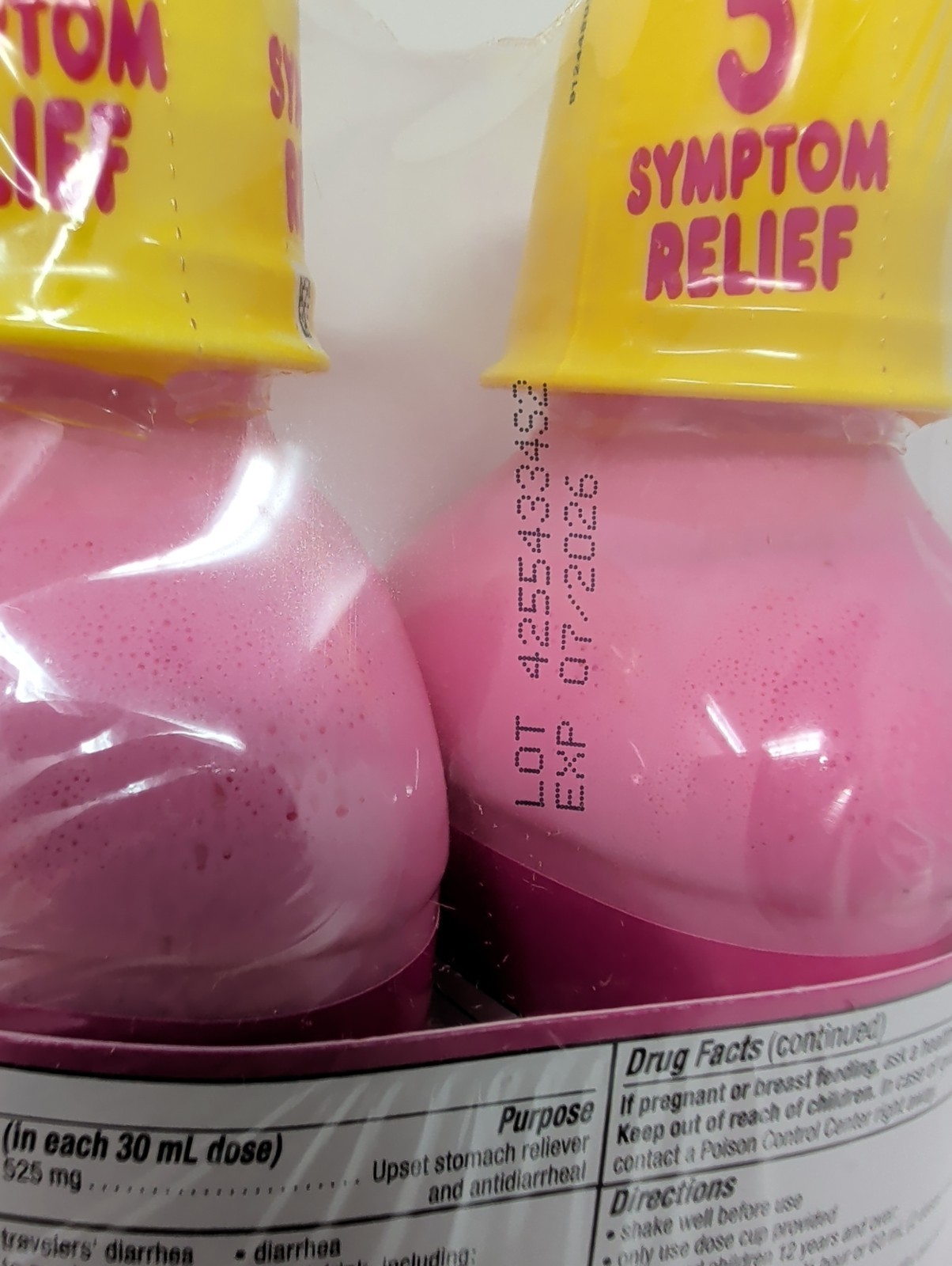 [2 Pack] Pepto Bismol 5 Symptom Stomach Relief Liquid, Original, 16 oz, Remedies