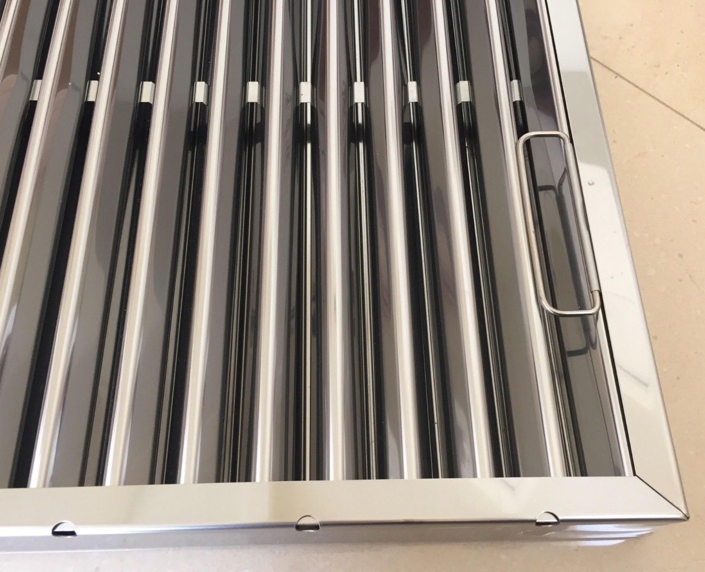 16 x 20 Extra Heavy Duty 3pcs Stainless Steel Baffle Grease Filter