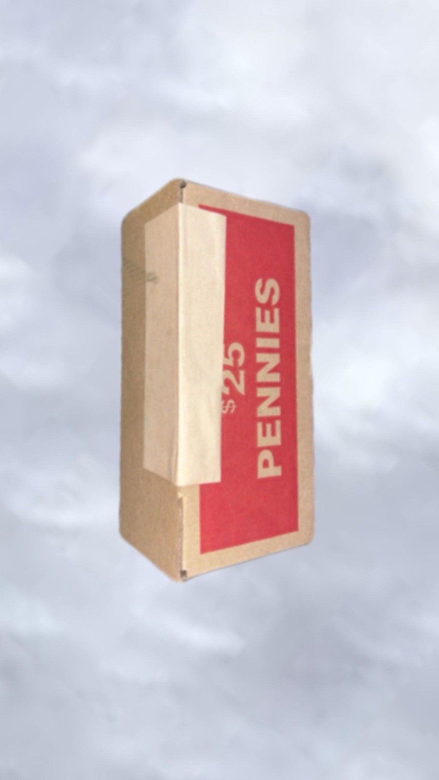 Sealed $25 Bank Box of 2,500 Pennies – Unsearched! Find Wheats, Errors, Copper