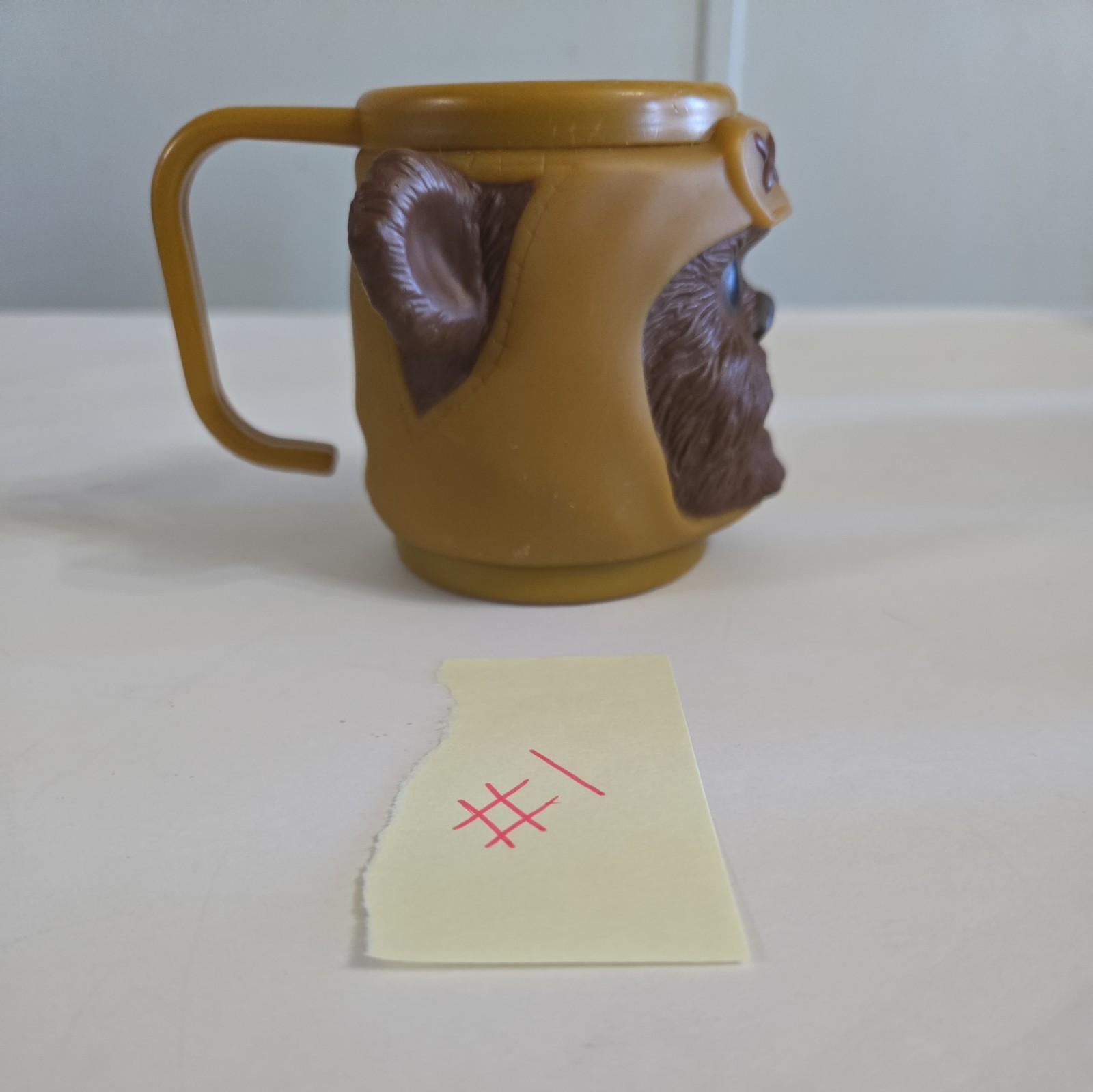 EWOK Mug Cup Star Wars Return of the Jedi 3D Plastic 3.5" Applause 90's