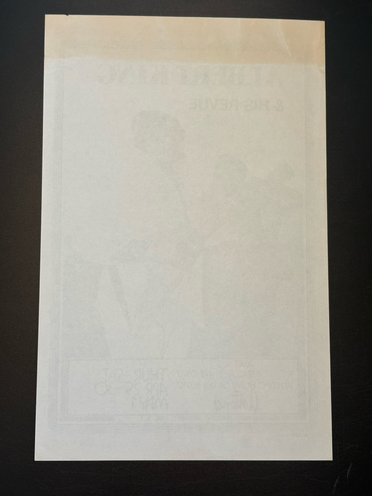 1976 Albert King At Antones In Austin Original Concert Poster