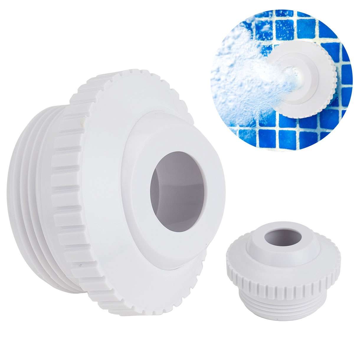 Pool Directional Jet Nozzles, 3/4 Inch Adjustable Flow Eyeball Inlet Jet
