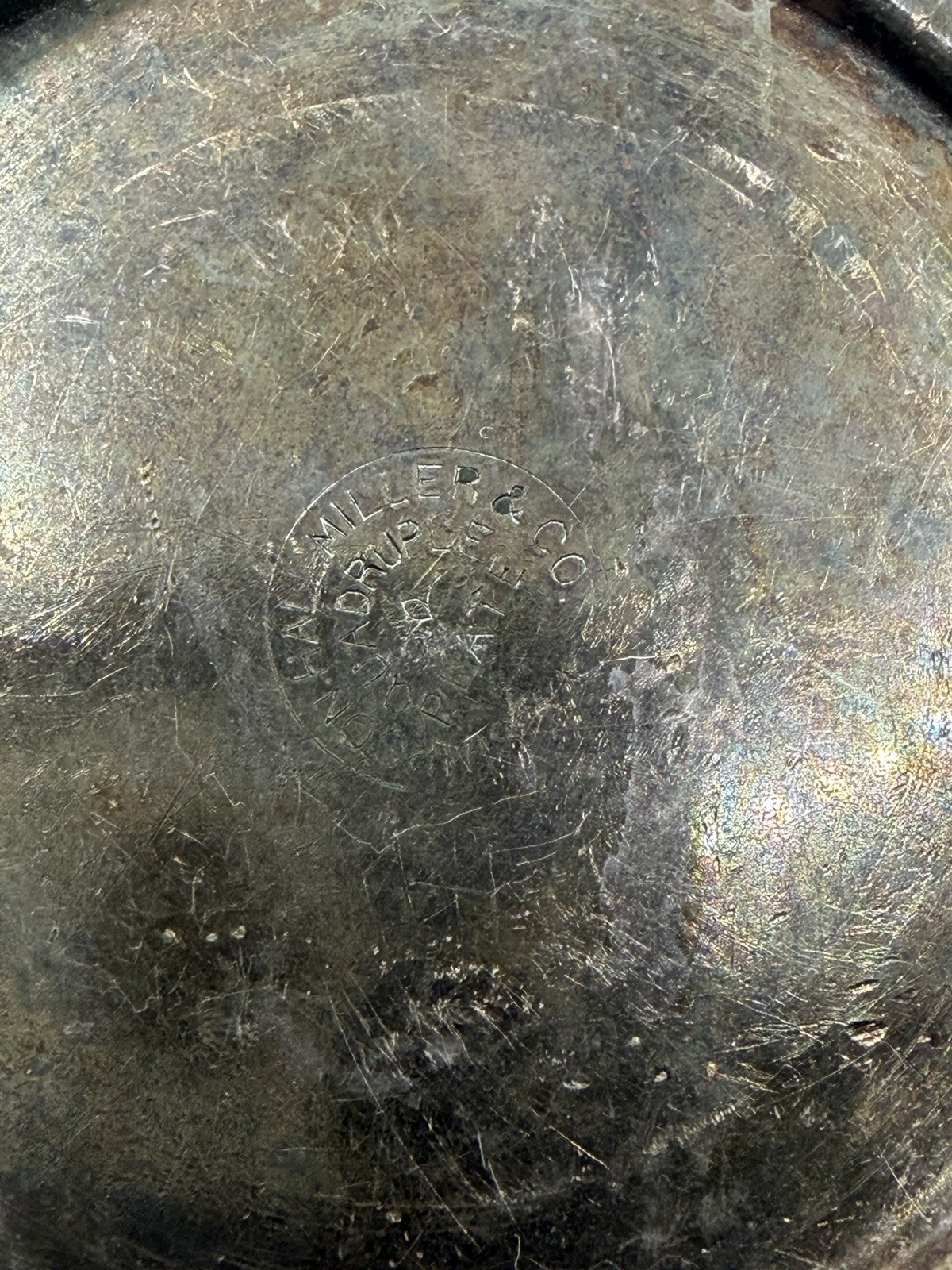 Antique Silverplate Collapsible Cup Simpson Hall Miller Quadruple Plate - 3"