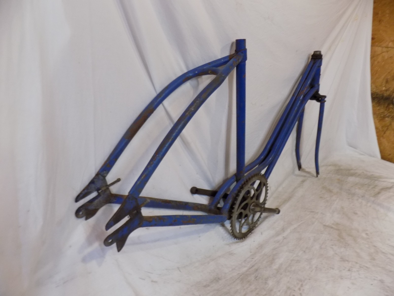 PREWAR CWC HAWTHORNE 4-BAR BICYCLE FRAME FORKS HEADBADGE MONARK 5-BAR 1930S