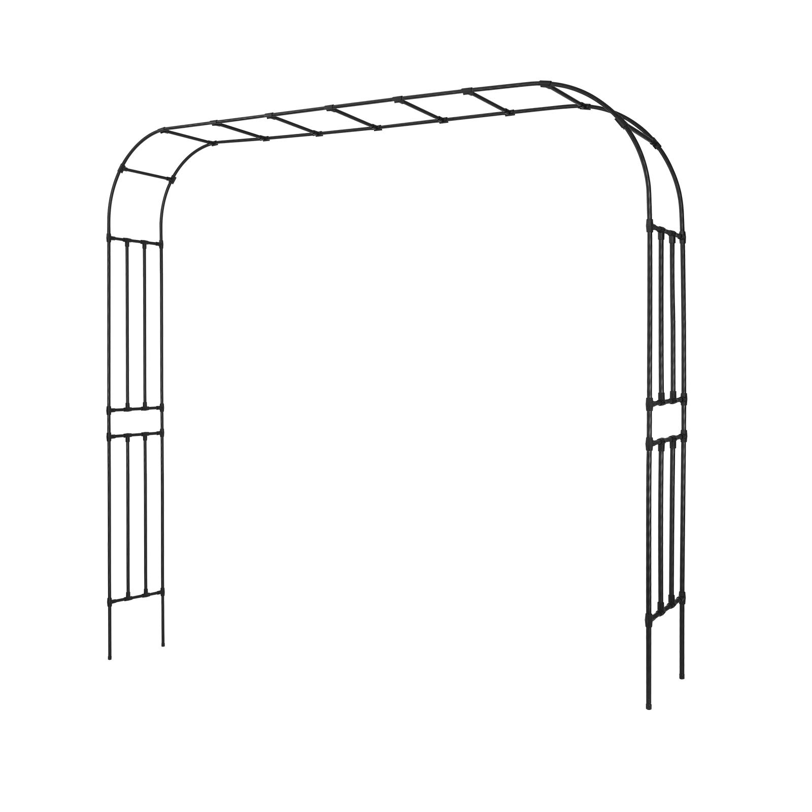 Uimoso Metal Garden Arbor 94.5x126x15.8 in Trellis Climbing Plants and Events