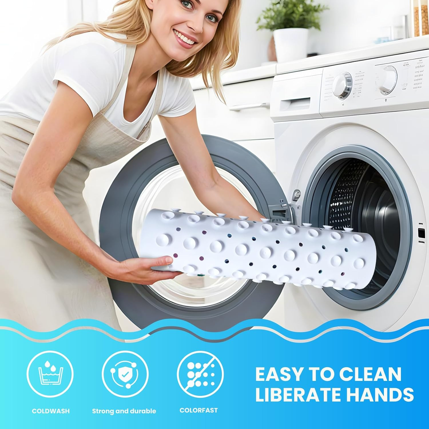 Baby Bath Tub Mat, 40 X 16 Inch Extra Large Non Slip Kids Cartoon Bathtub Shower