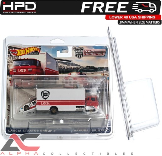 1 PACK HPD PROTECTOR CASE (TEAM TRANSPORTER) HOT WHEELS .8MM HEAVY DUTY
