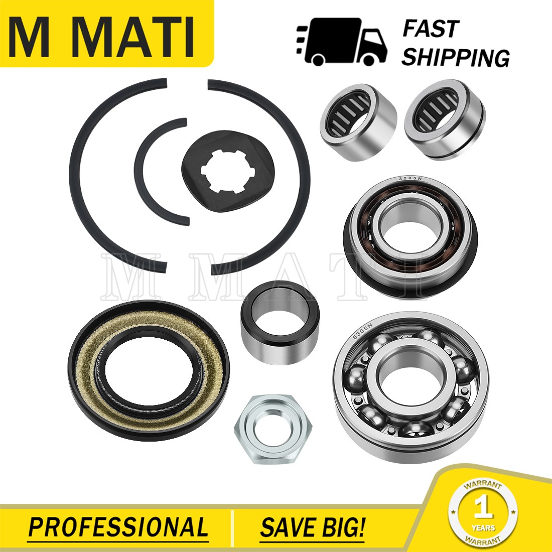 Transmission Bearings Kit For Yamaha Banshee 350 YFZ350 1987-2006 93311-22027-00